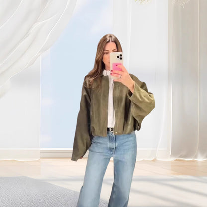 Elegant women's suede jacket Chic and Style