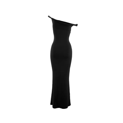 Robe maxi à une épaule élégante Chic und Stil