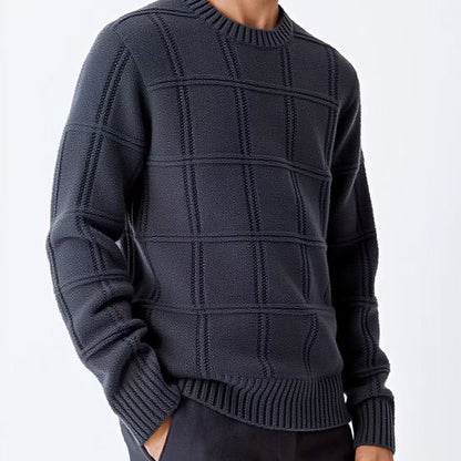 Pull en tricot pour hommes avec design texturé Chic und Stil
