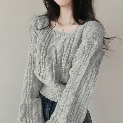 Pull en tricot douillet pour femmes avec motif torsadé Chic und Stil