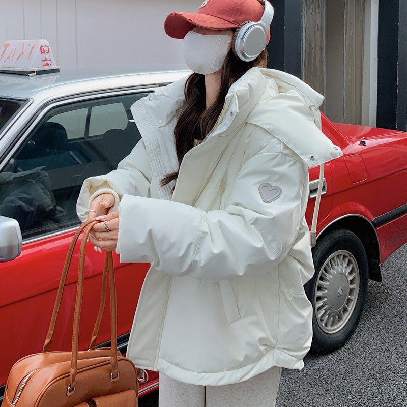 Dame Doudoune d'hiver avec coupe généreuse et col haut Chic und Stil