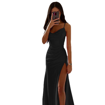 Dames Robe de soirée élégante à fronces Chic und Stil