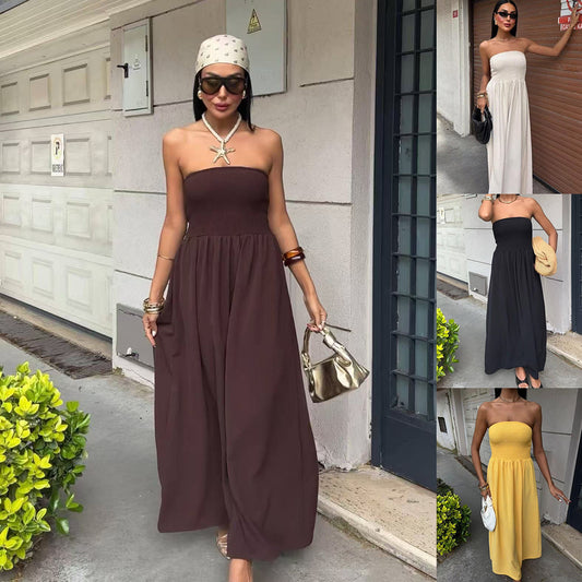 Robe maxi sans épaules Chic und Stil pour dames