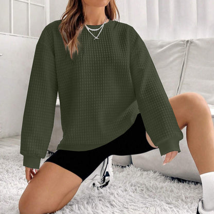 Dames pull oversized confortable avec design texturé Chic und Stil
