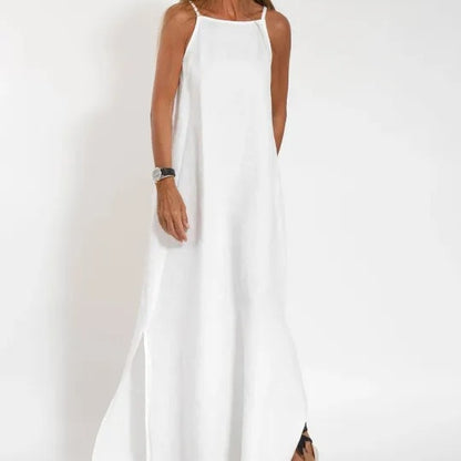 Robe maxi pour dames avec une coupe élégante et de fines bretelles Chic und Stil