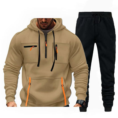 Men multifunctional hoodie and jogger pants Chic and Style