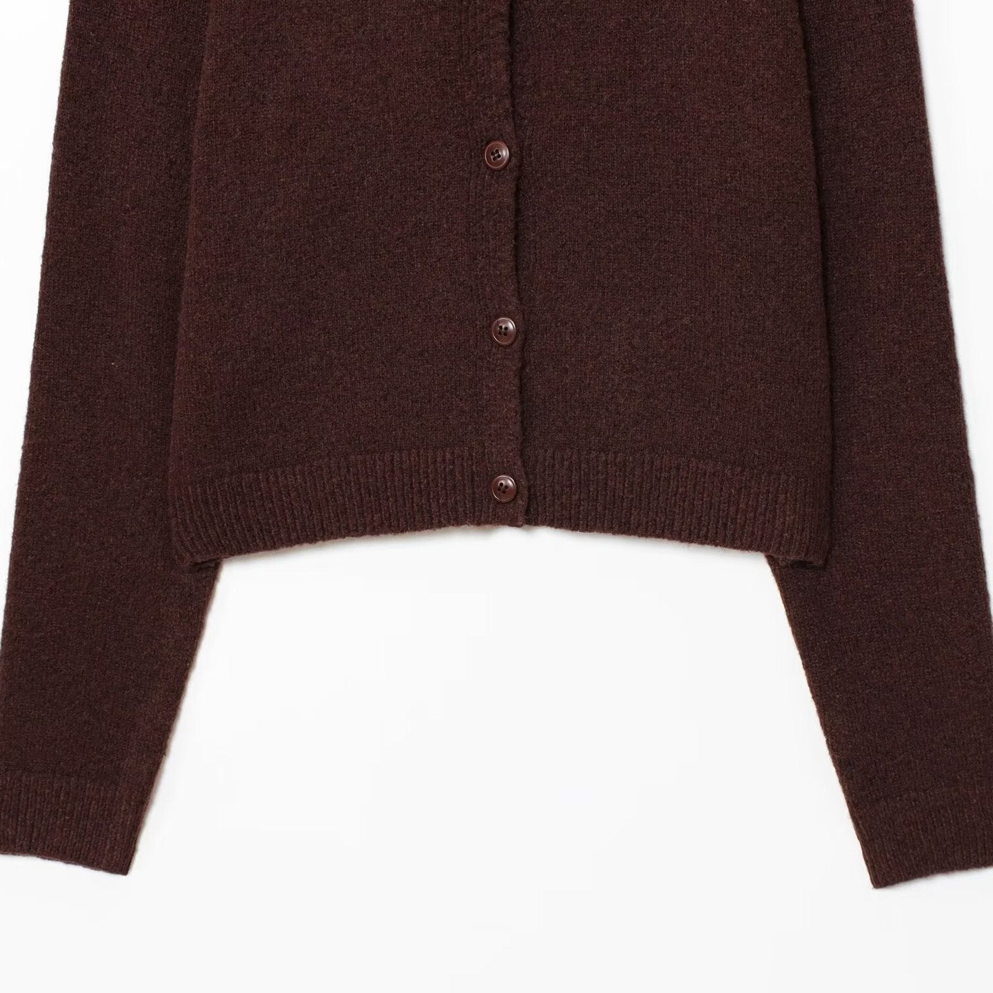 Dames élégante cardigan avec fermeture à bouton et col rond Chic und Stil