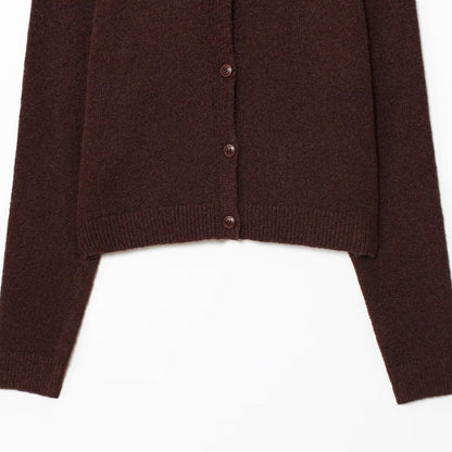 Dames élégante cardigan avec fermeture à bouton et col rond Chic und Stil