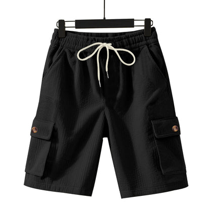 Shorts cargo décontractés pour hommes avec taille élastique et poches latérales pratiques Chic und Stil