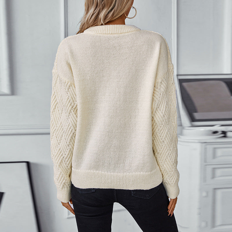 Pull en tricot pour femmes avec un motif structuré moderne et une coupe confortable Chic und Stil