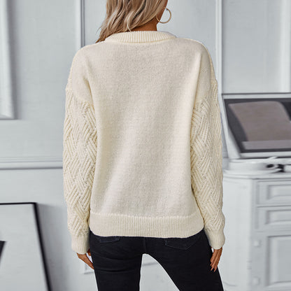 Pull en tricot pour femmes avec un motif structuré moderne et une coupe confortable Chic und Stil