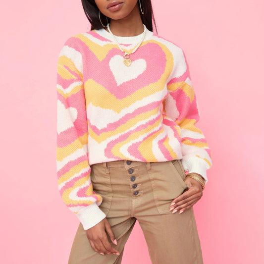 Femmes pull coloré Chic und Stil