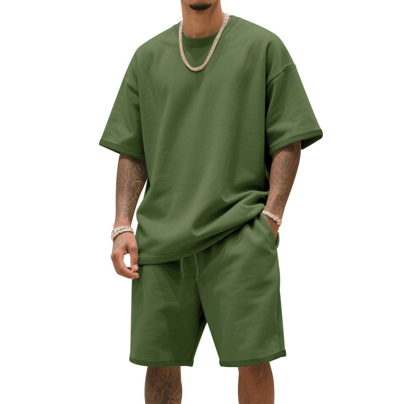 Ensemble de t-shirt d'entraînement décontracté pour hommes et shorts Chic und Stil
