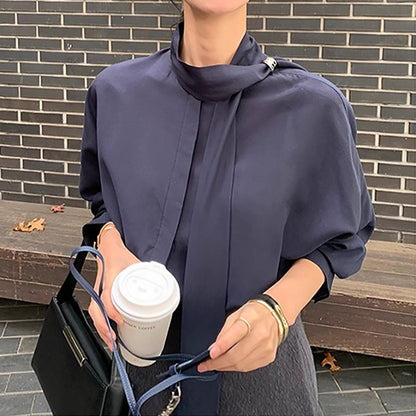 Blouse élégante à nœud papillon Chic und Stil pour femmes