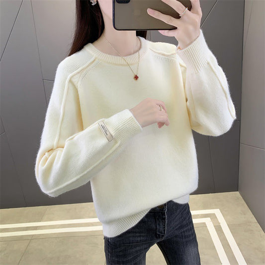 Femmes Pull de haute qualité avec design structuré et coupe ample Chic und Stil