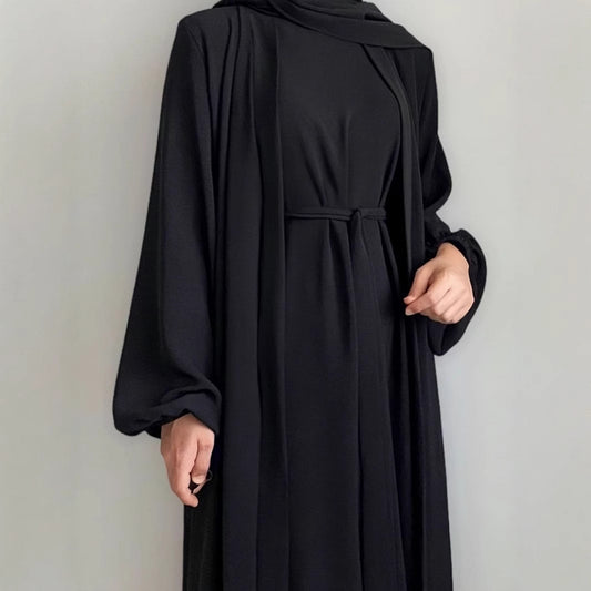 Dames élégant Kimono-robe avec design cintré et manches longues Chic und Stil
