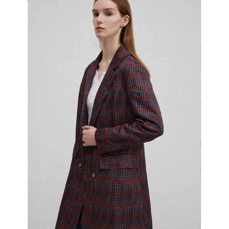 Blazer pour femmes avec motif à carreaux et coupe chic Chic und Stil