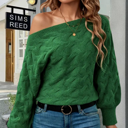 Pull en tricot surdimensionné pour femmes avec design texturé Chic und Stil