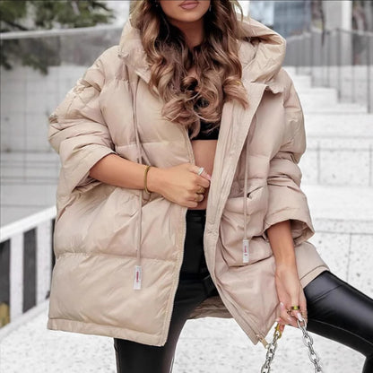 Dames Doudoune Oversized avec poches pratiques et col haut Chic und Stil