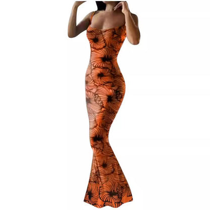Dames Robe maxi élégante avec imprimé floral Chic und Stil
