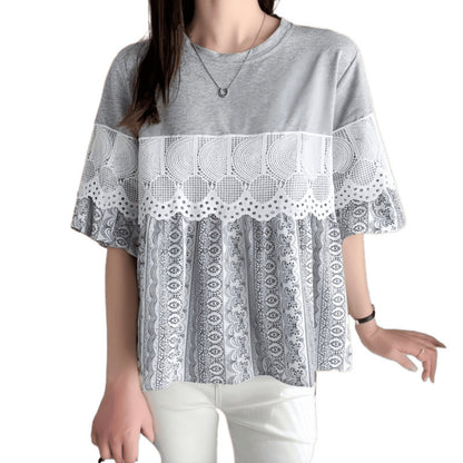Blouse de loisirs pour femmes avec garniture en dentelle Chic und Stil