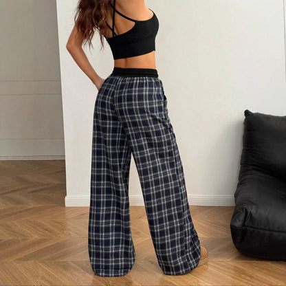 Chic and Style women's casual checkered pants