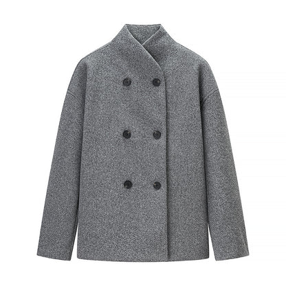 Dames élégant manteau en laine Chic und Stil