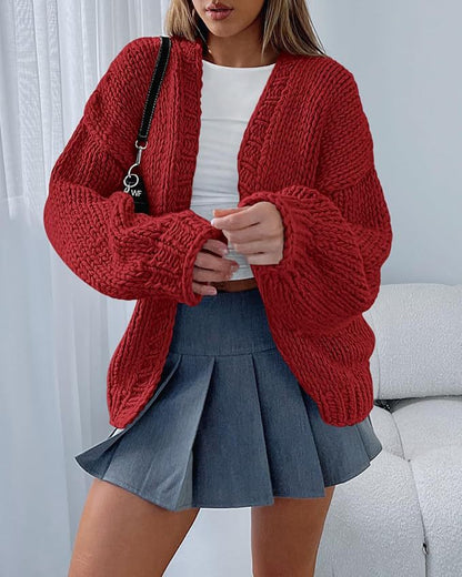 Ladies Oversized Knit Pullover Cozy Chic and Style