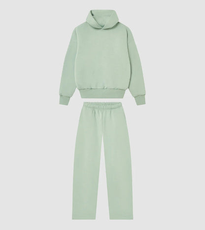 Hoodie and jogger pants set for women with high collar and elastic waistband Chic and Style