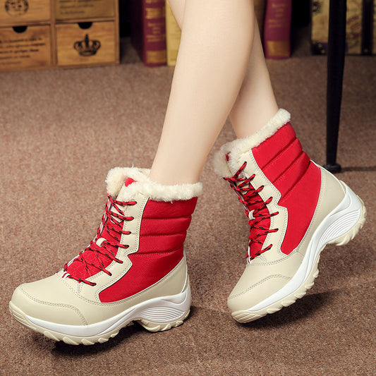 Bottes d'hiver chaudes pour femmes avec doublure en polaire et semelle antidérapante Chic und Stil