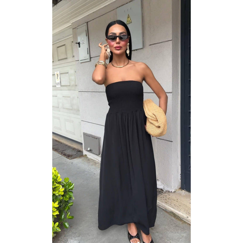Robe maxi sans bretelles Chic und Stil