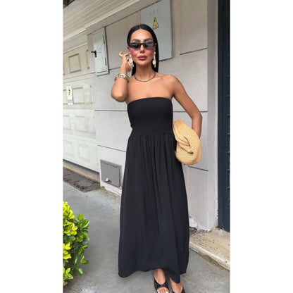 Robe maxi sans bretelles Chic und Stil