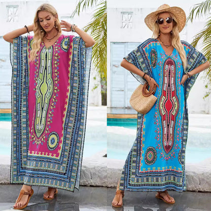 Femmes Robe Maxi Kaftan Bohémien Chic und Stil