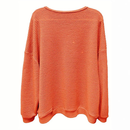 Pull en tricot décontracté pour femmes avec coupe large et poignets élastiques Chic und Stil
