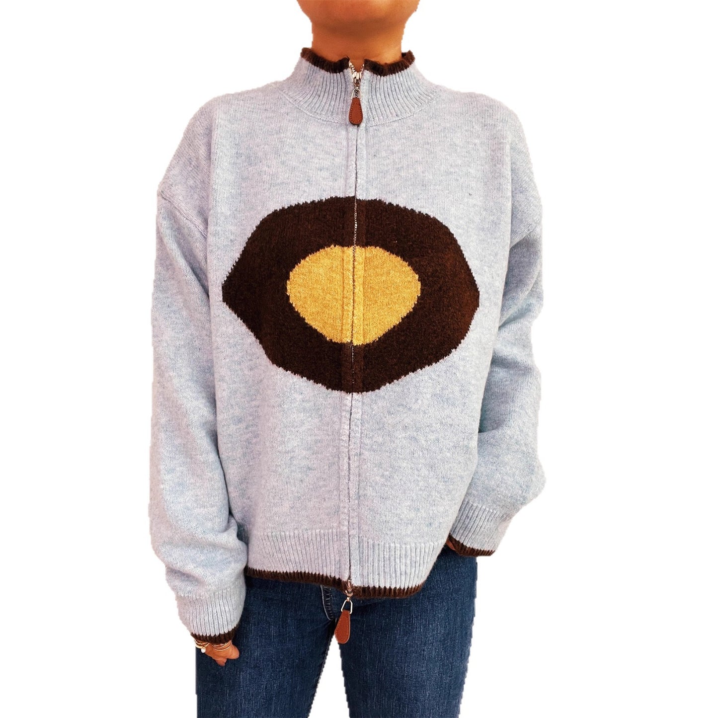 Pull femme douillet avec design accrocheur Chic und Stil