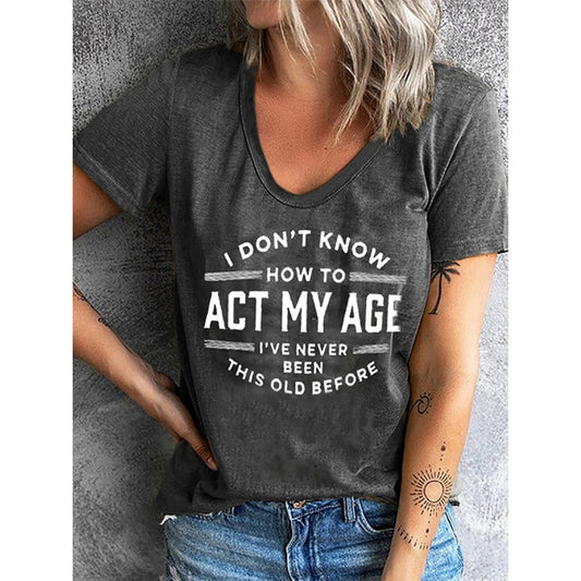 T-shirt graphique décontracté pour femmes Chic und Stil