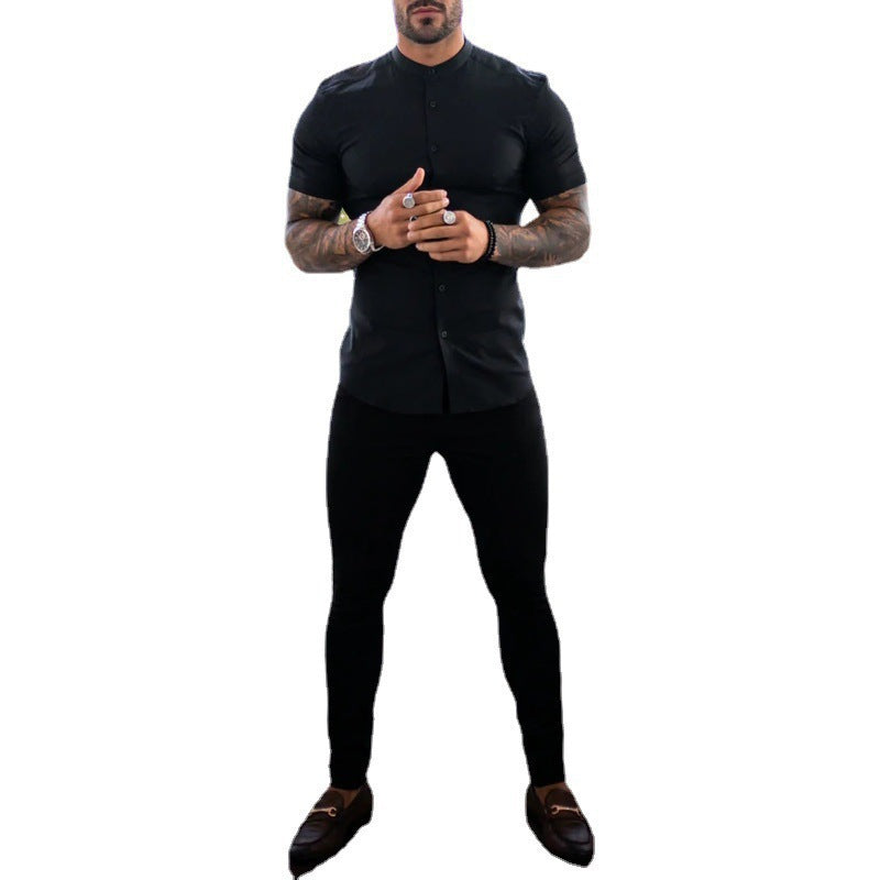 Slim-fit chino pants for men with elastic waistband and deep side pockets Chic and Style