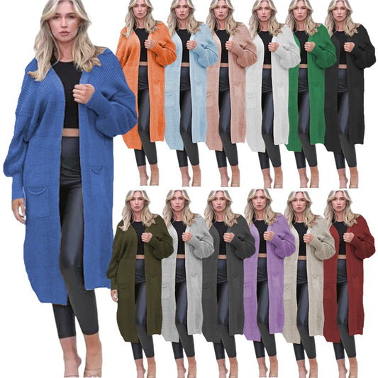 Cardigan en maille épaisse pour femmes avec poches profondes et coupe décontractée Chic und Stil