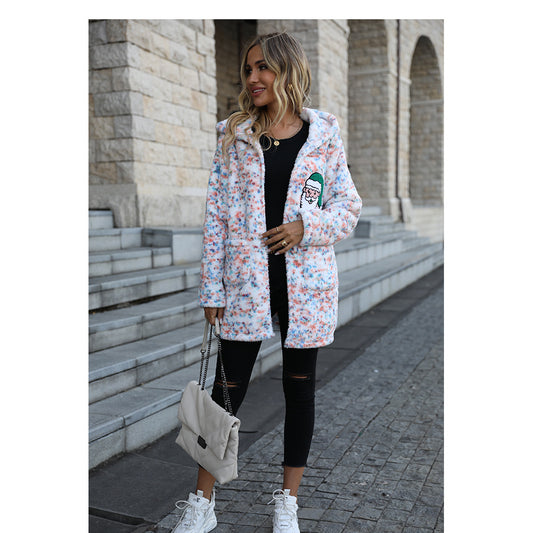 Dames hoodie en polaire douillette Chic und Stil