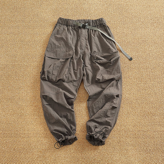 Women’s cargo pants with elastic waist and multifunctional pockets Chic and Style