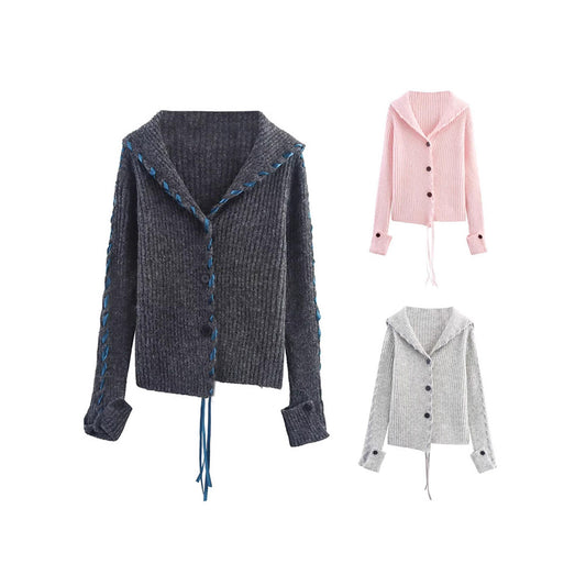 Dames cardigan avec détail de corde innovant Chic und Stil