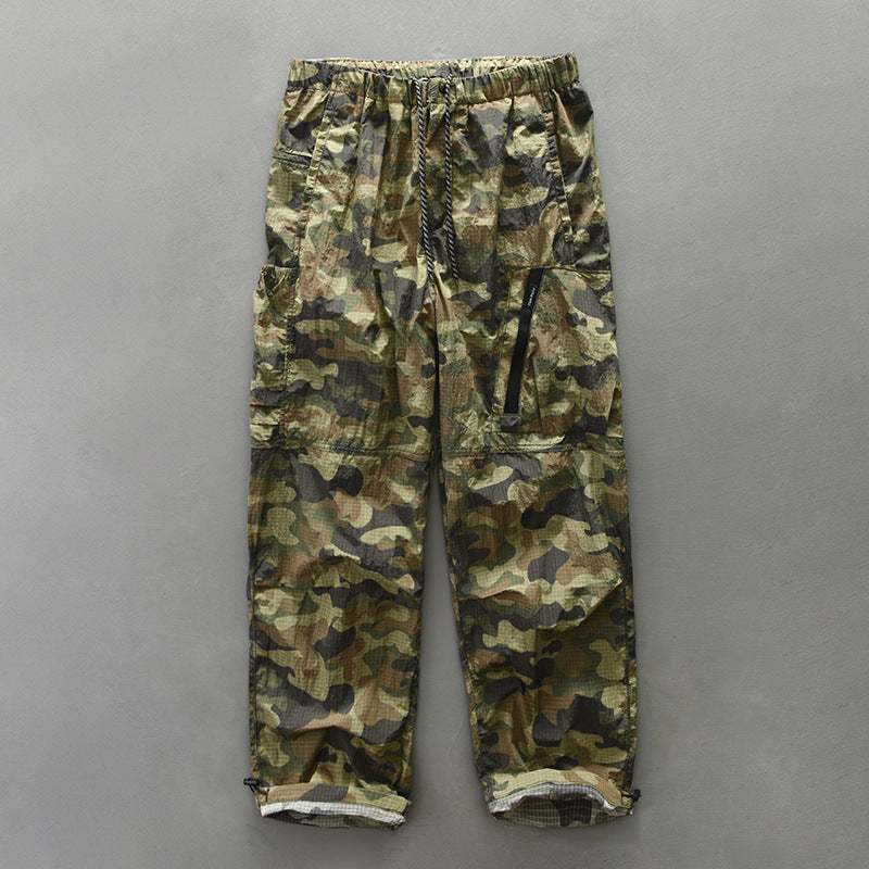 Functional pants for men with elastic waistband and zippered side pockets Chic and Style