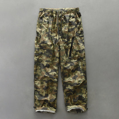 Functional pants for men with elastic waistband and zippered side pockets Chic and Style