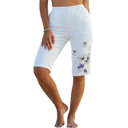 Pantalons Capri pour femmes avec motif floral Chic und Stil