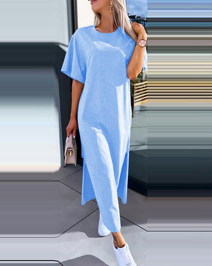 Robe maxi décontractée grande taille Chic und Stil pour femmes