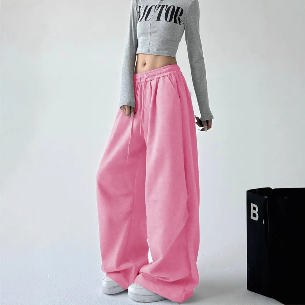 Ladies Wide and Casual Chic Jogging Pants