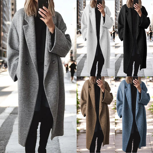 Ladies Oversized Chic Wool Coat