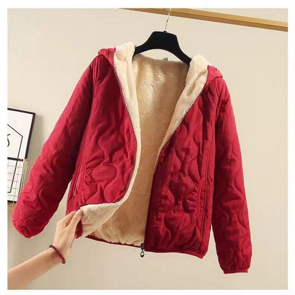 Dames doudoune d'hiver matelassée avec capuche Chic und Stil