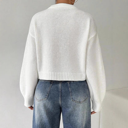 Pull en fine maille décontracté pour dames Chic und Stil