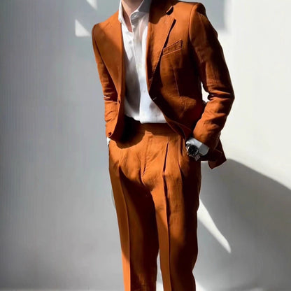 Costume élégant pour hommes en tissu structuré et coupe moderne Chic und Stil